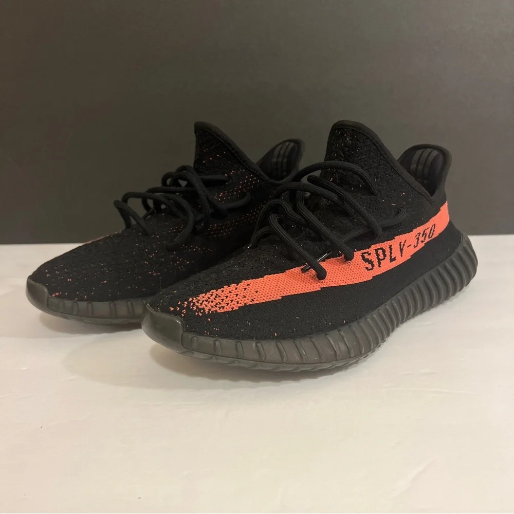 Yeezy | Shoes | Size Adidas Yeezy Boost 350 V2 Red Stripe | Poshmark